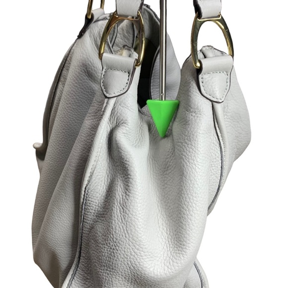 G.I.L.I. Leather Stirrup Satchel Shoulder Strap Light Gray Got It Love It - Picture 16 of 16